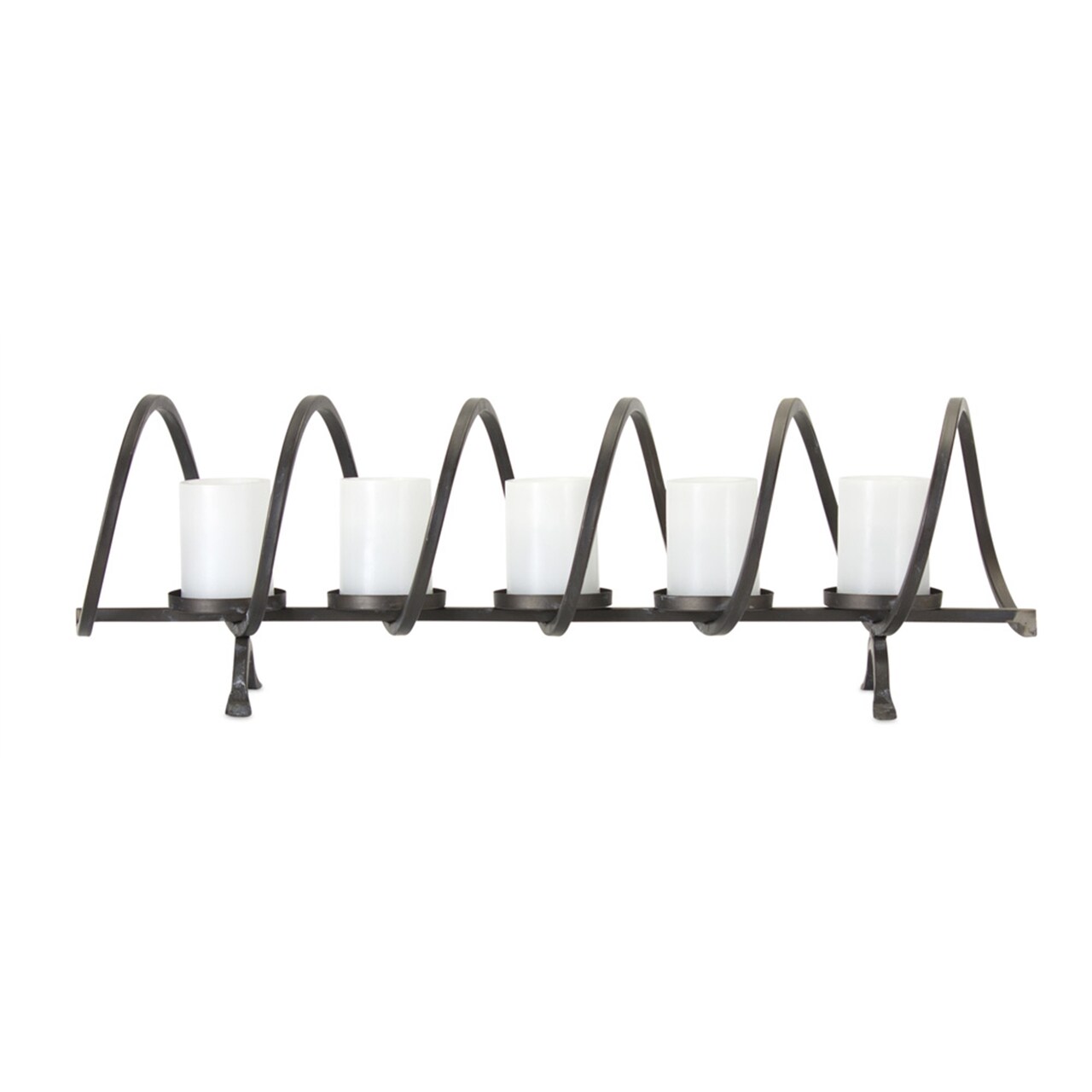 Large Metal Votive Candle Holder Centerpiece Black 31 Inch Table Accent